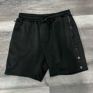 KOLLAR men’s black snap shorts luxury street wear Toronto hipster size 34